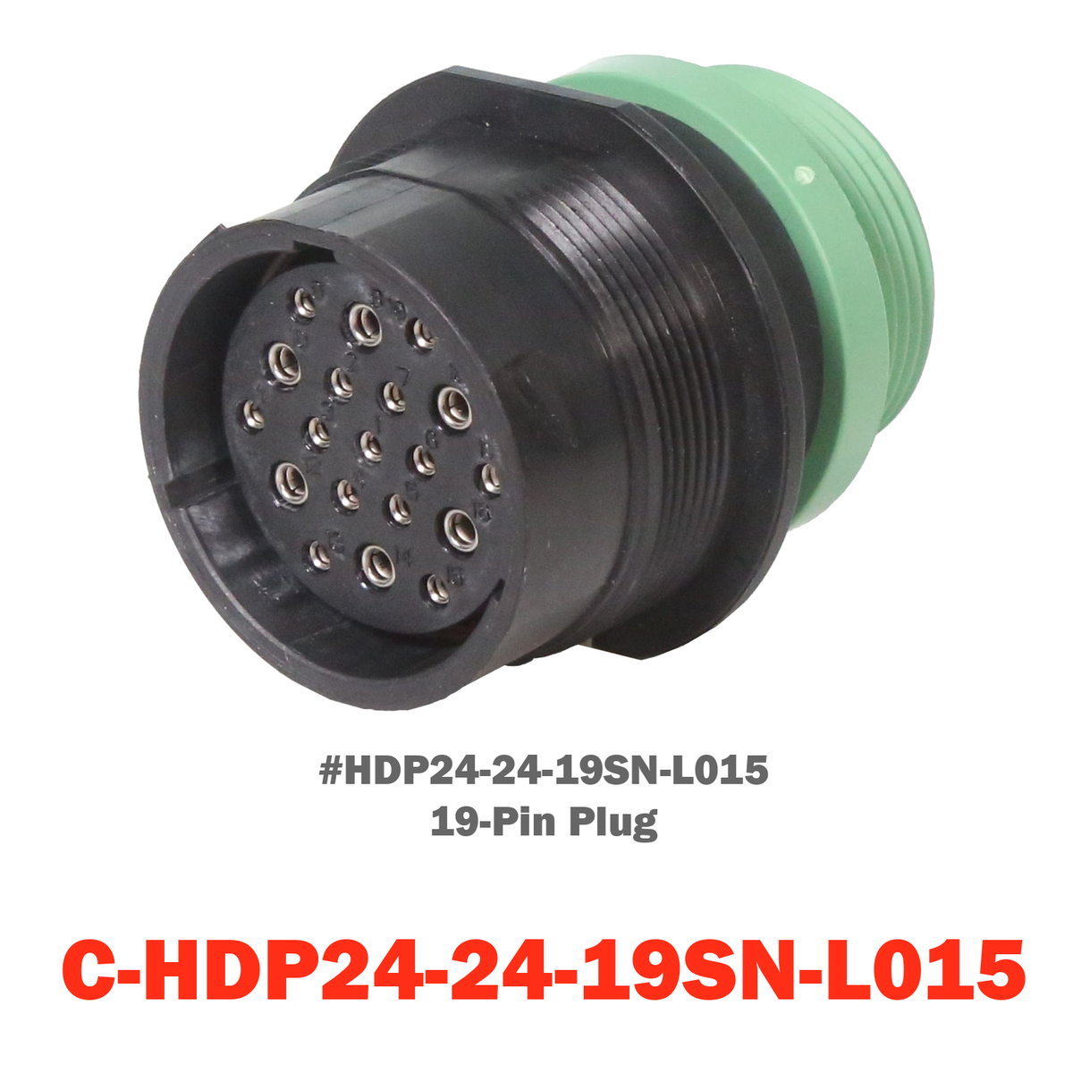 19 Pin Deutsch Plug | C-HDP24-24-19SN-L015