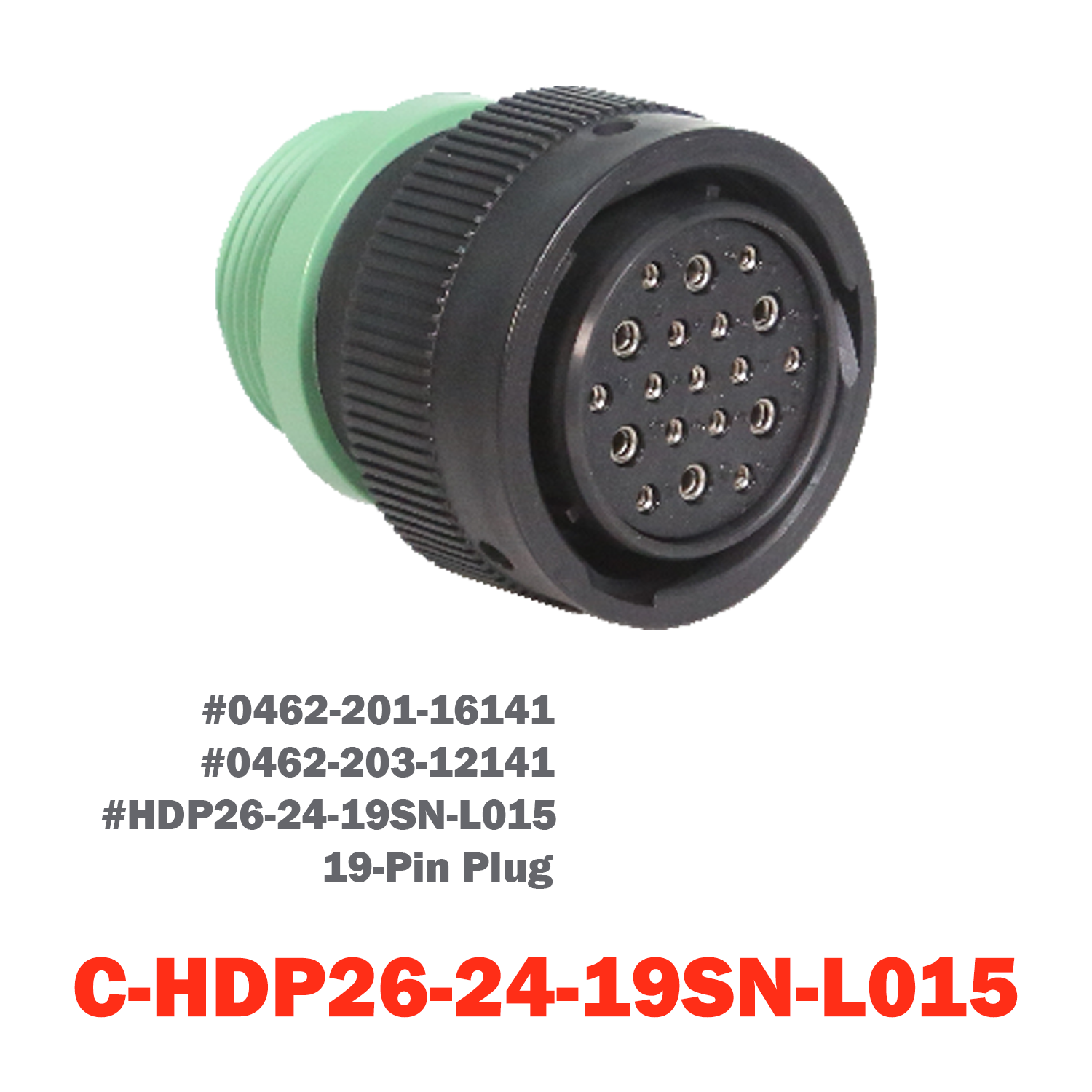 19 Pin Deutch Plug | C-HDP26-24-19SN-L015