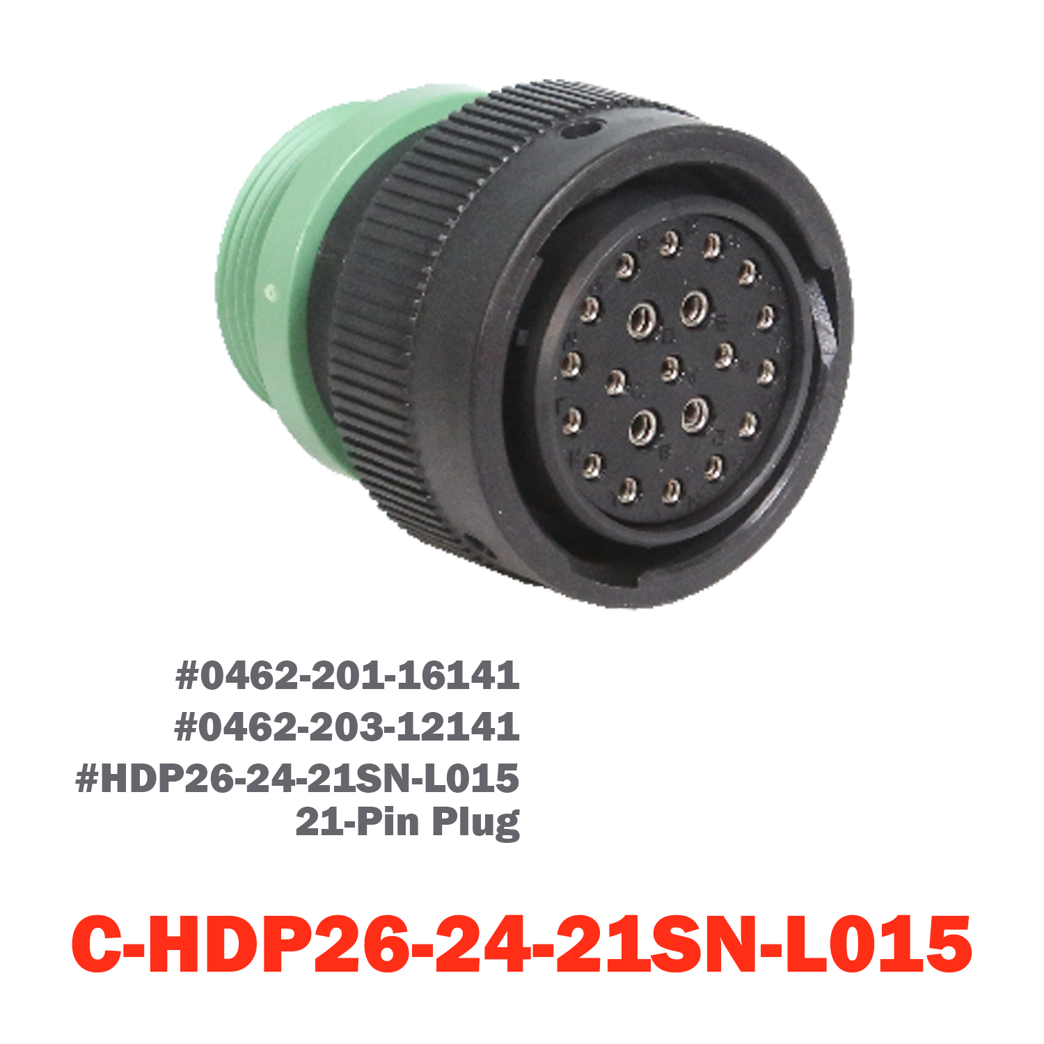 21 Pin Deutsch Plug | C-HDP26-24-21SN-L015