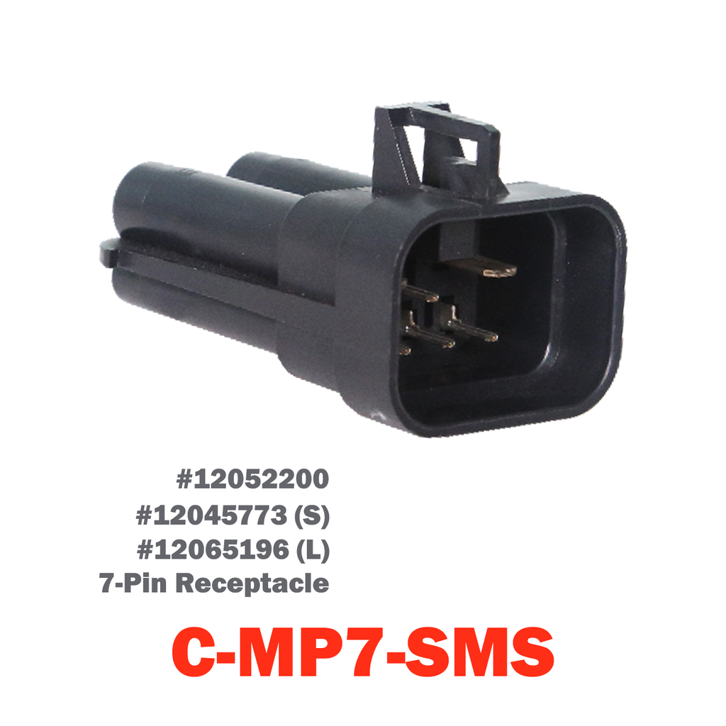 07 C-MP7-SMS | 7 pin male black Mixed150/480 SERIES