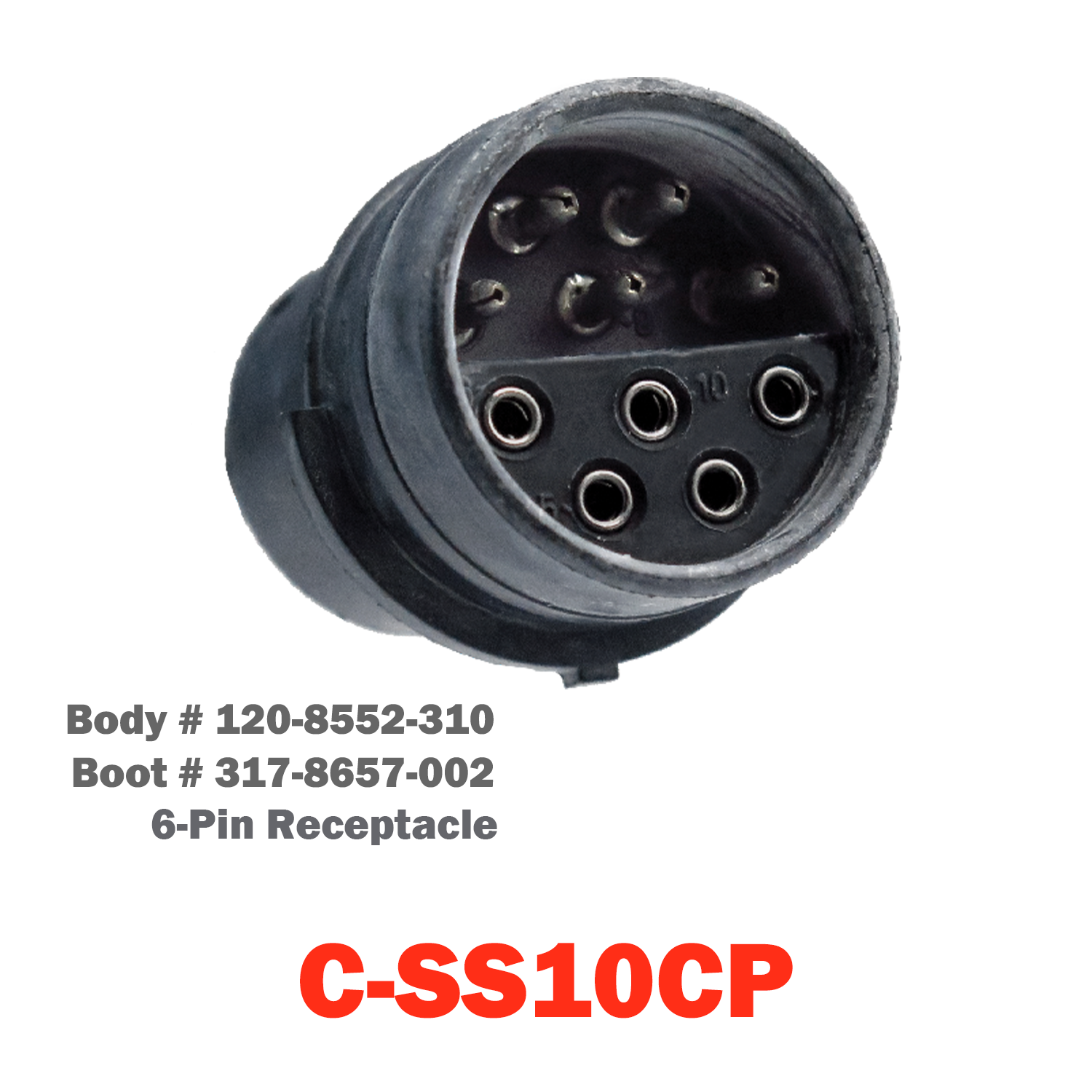 10 Pin Cannon Plug | C-SS10CP