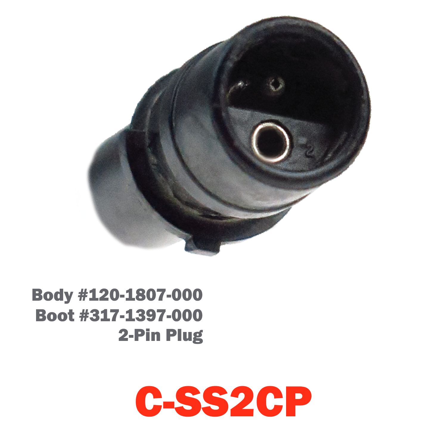 02 Pin Cannon Plug | C-SS2CP