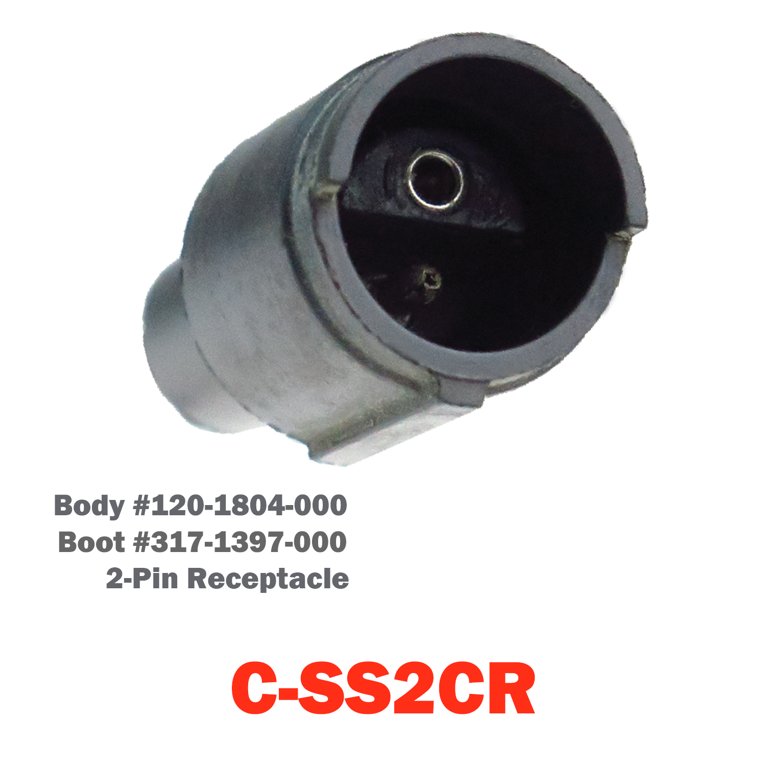 02 Pin Cannon Receptacle | C-SS2CR