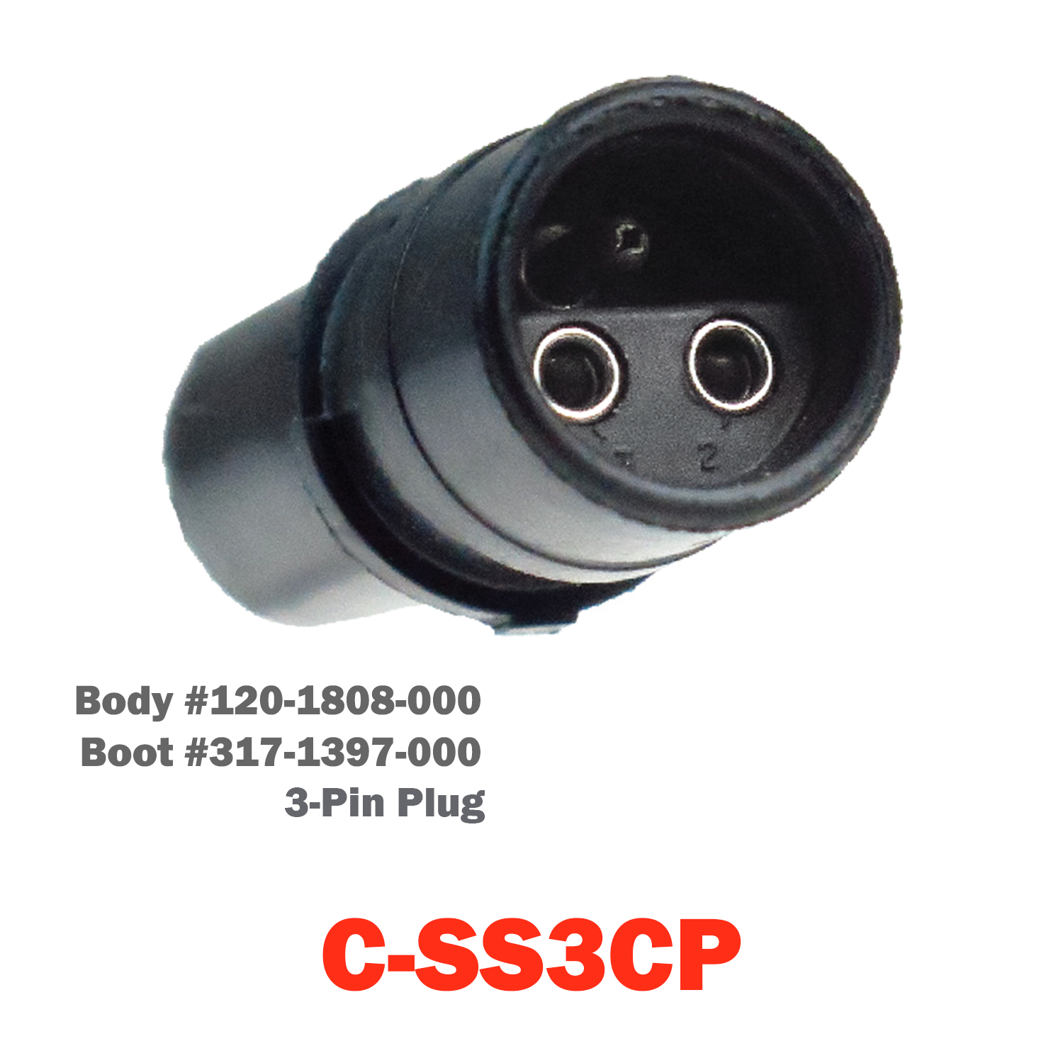 03 Pin Cannon Plug | C-SS3CP
