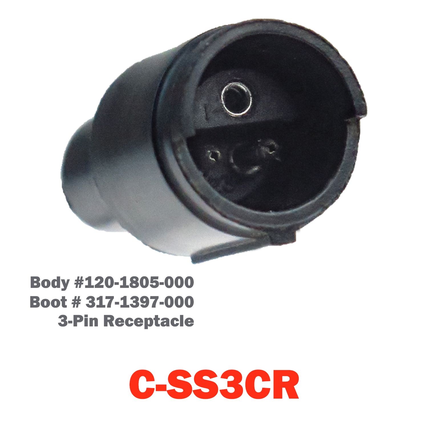 03 Pin Cannon Receptacle | C-SS3CR