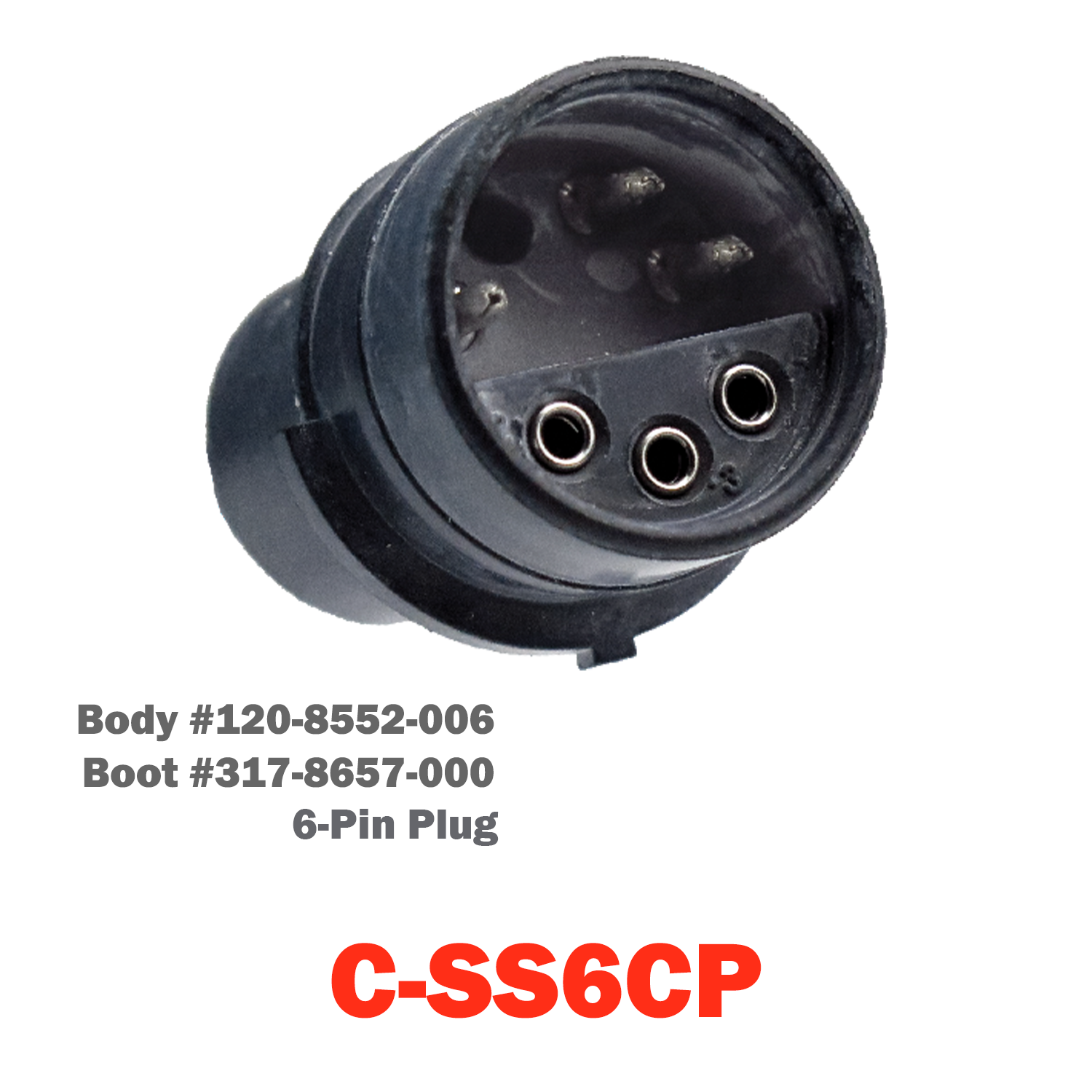 06 Pin Cannon Plug | C-SS6CP
