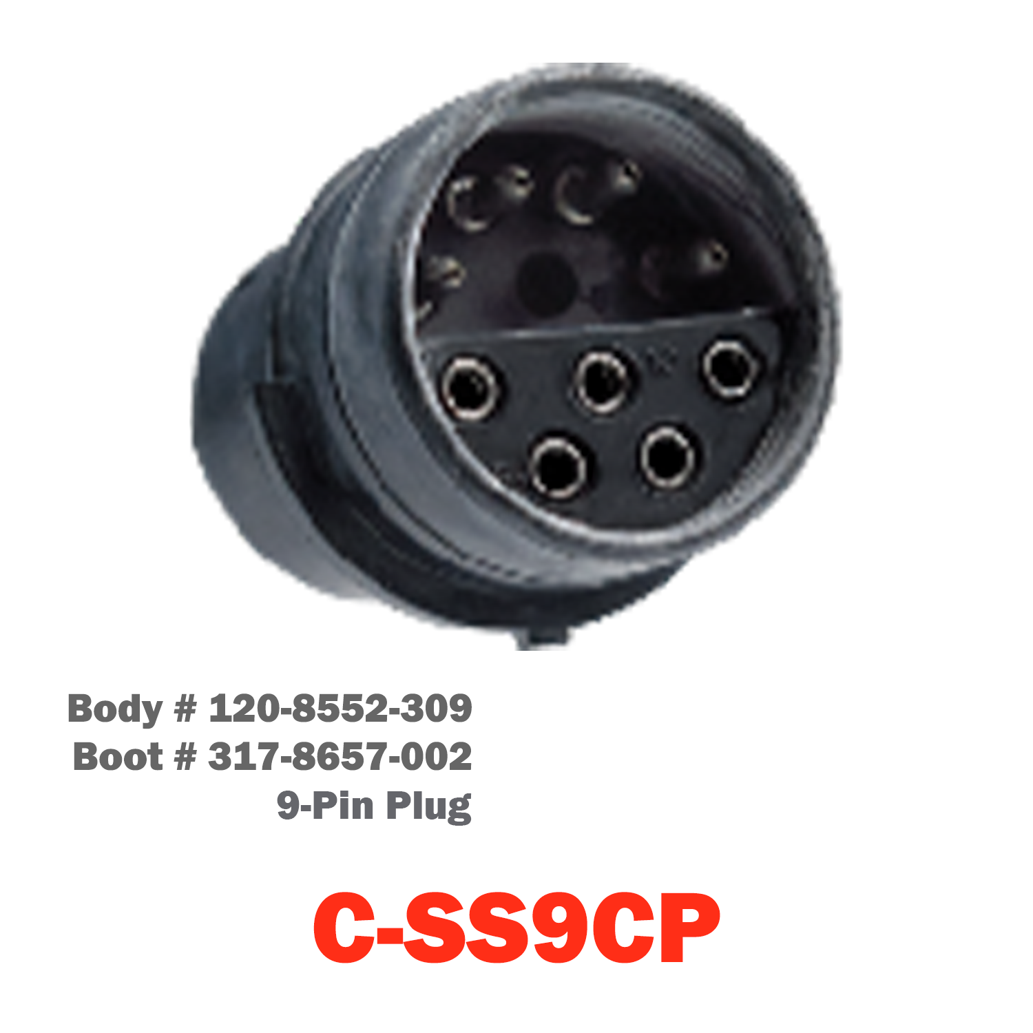 09 Pin Cannon Plug | C-SS9CP