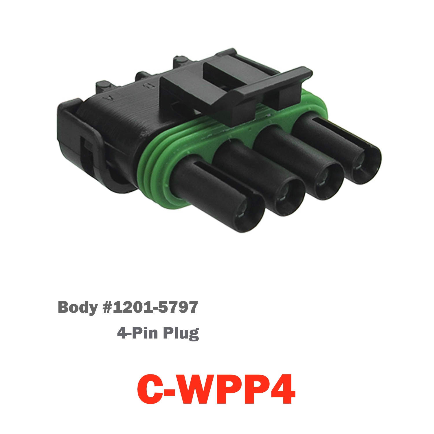 04 Pin Weather Pack Plug | C-WPP4