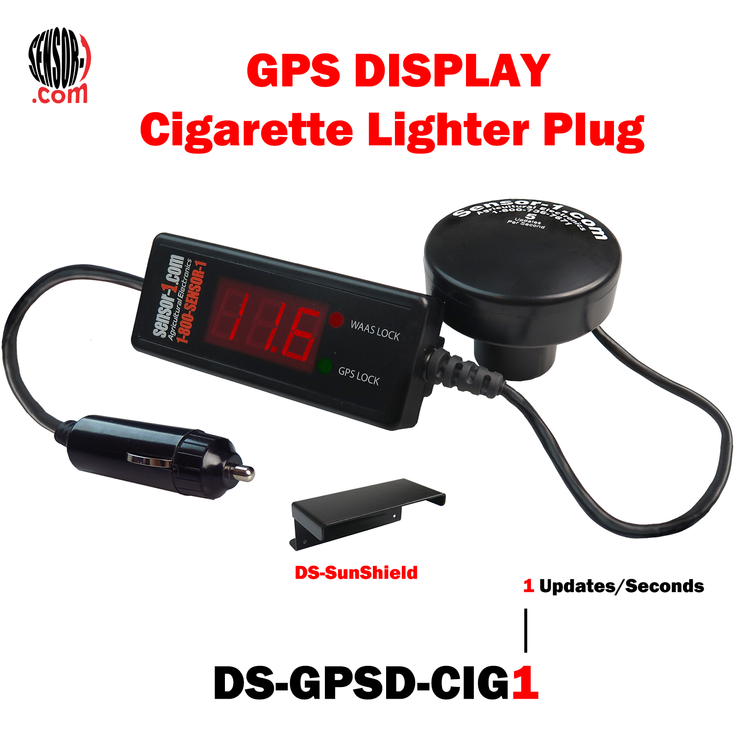 GPS Receiver with Cigarette Lighter