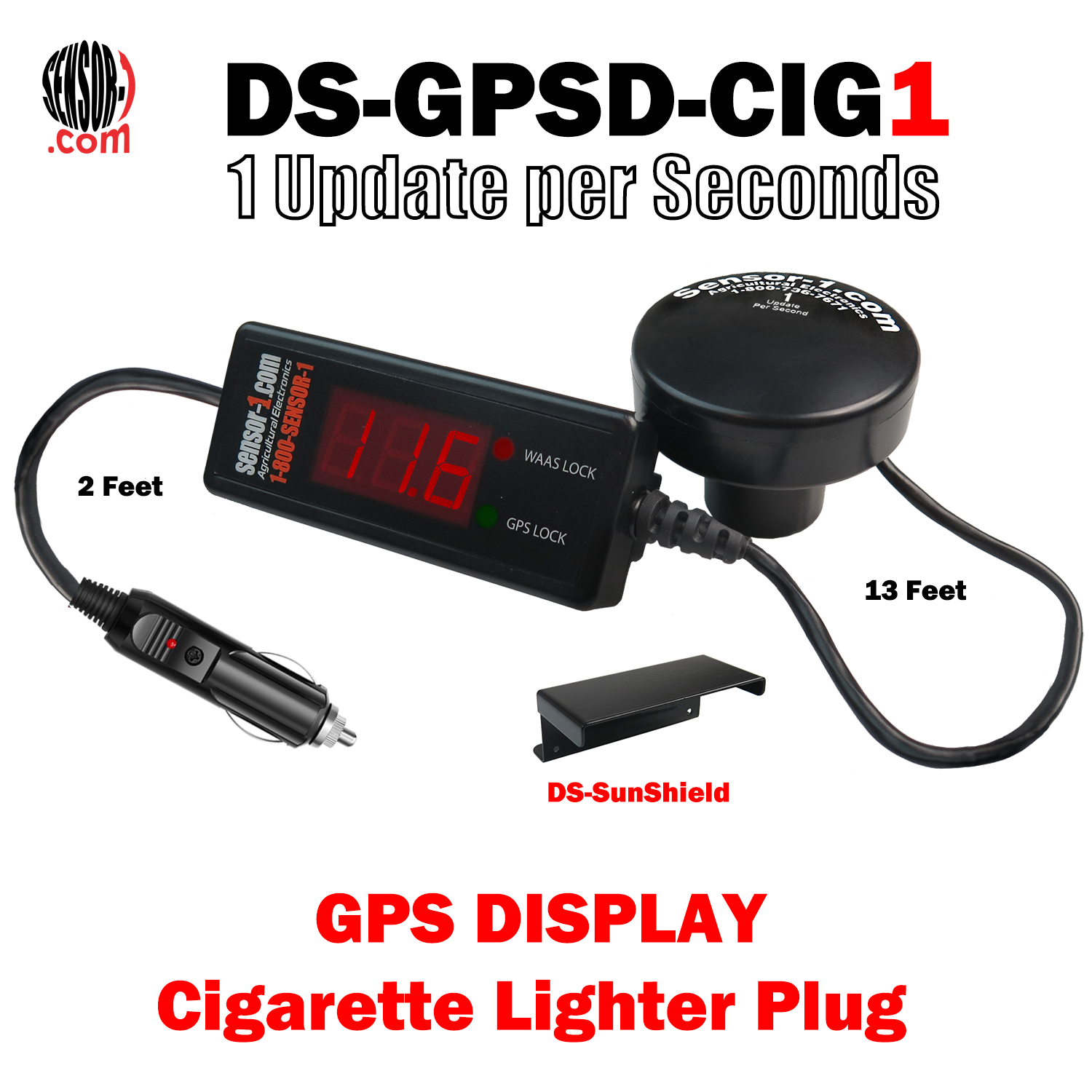 GPS Receiver with Cigarette Lighter