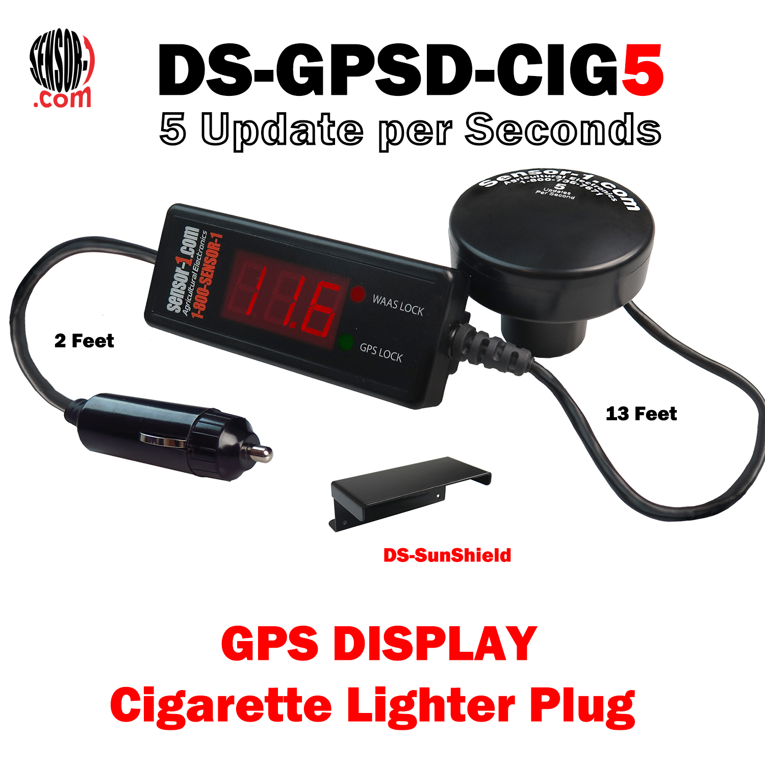 GPS Receiver with Cigarette Lighter