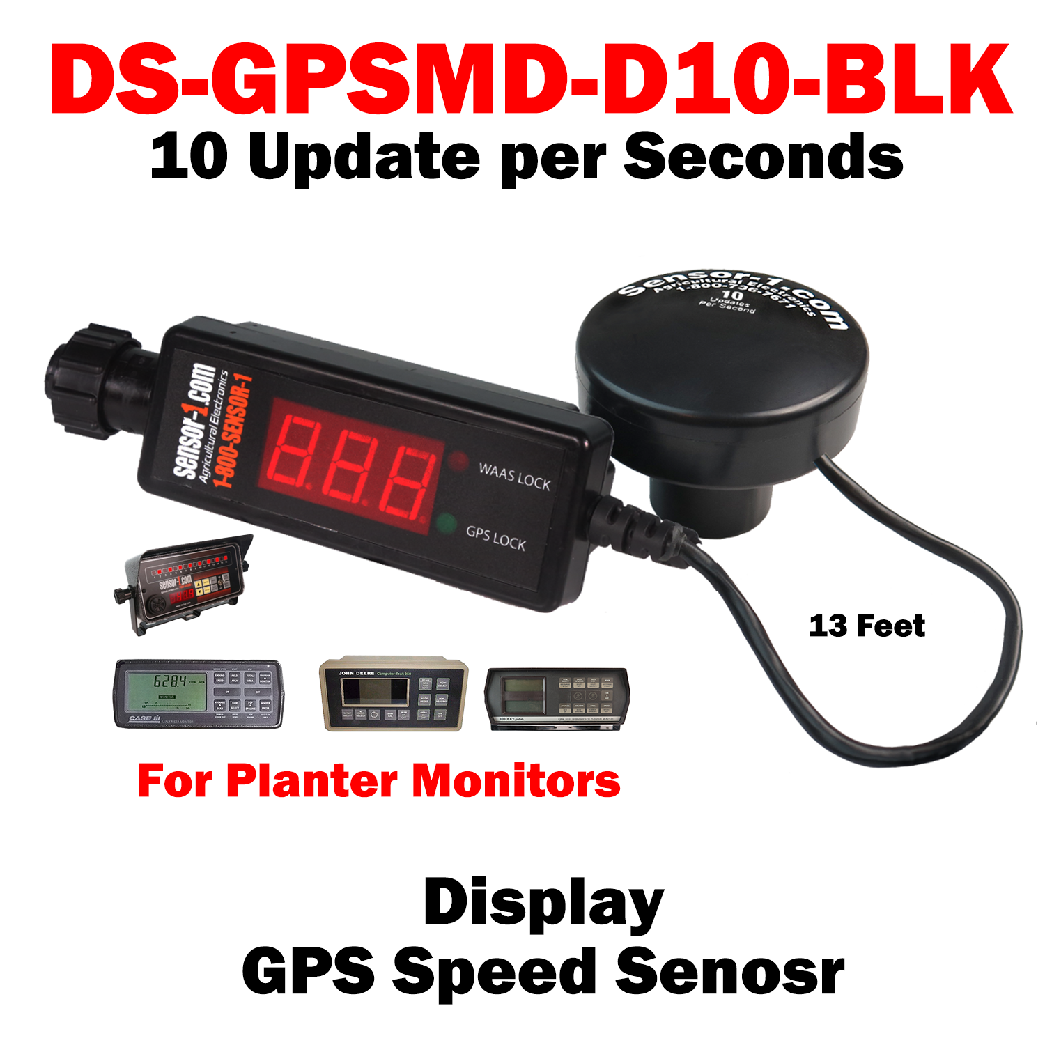 DS-GPSMD-D10-BLK | Sensor-1  GPS Display Speed Sensors