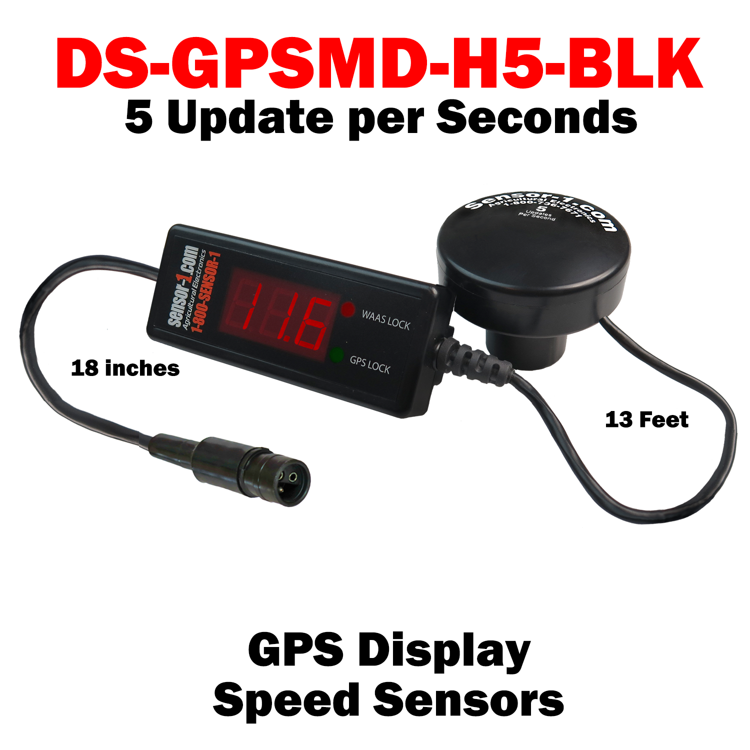 DS-GPSMD-H5-BLK | Sensor-1 GPS Displa