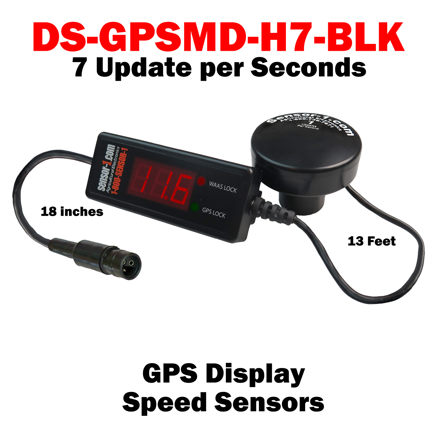 DS-GPSMD-H7-BLK | Sensor-1 GPS Display