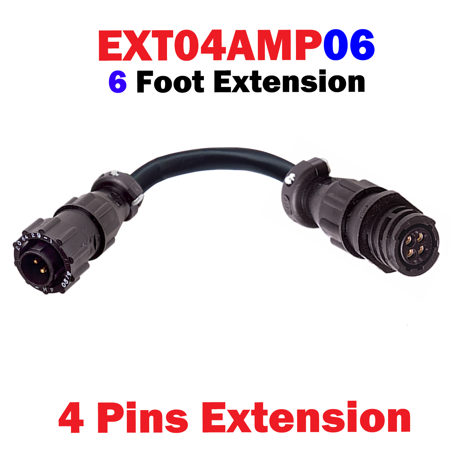 4 Pin AMP Extension Cable