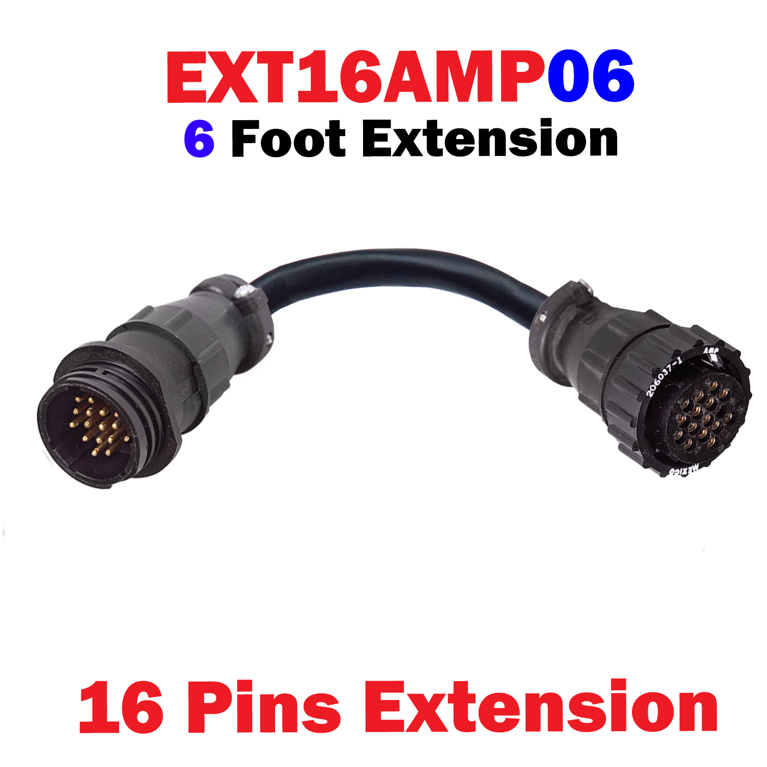 16 Pin AMP Extension Cable