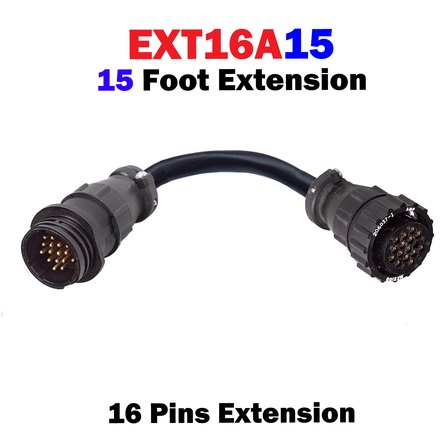 16 Pin AMP Extension Cable