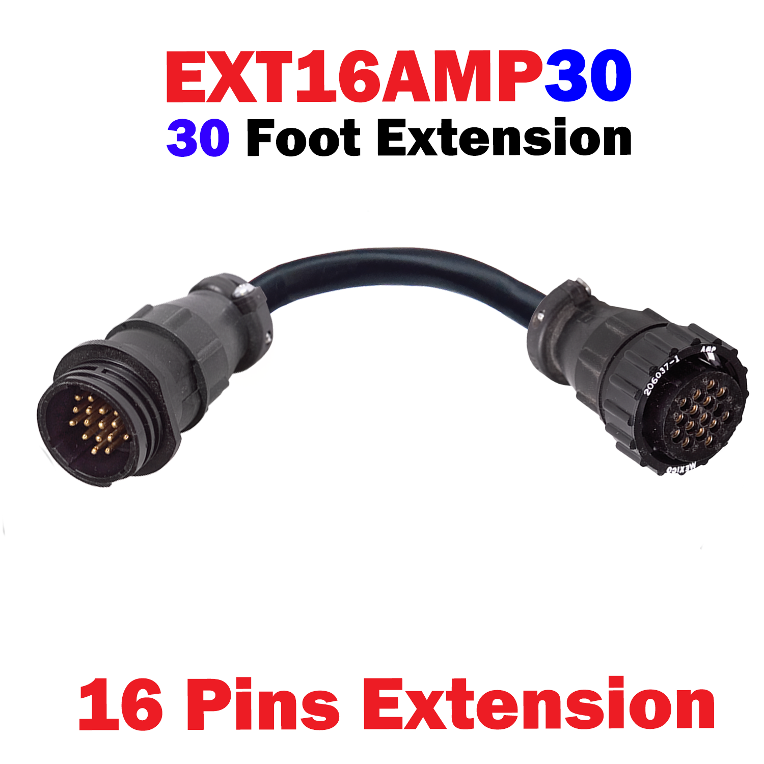 16 Pin AMP Extension Cable