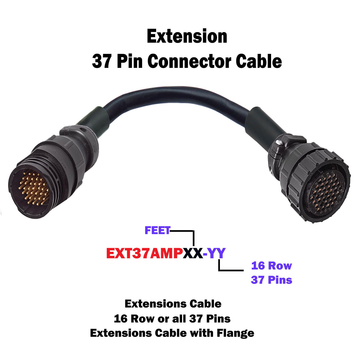 37 Pin Amp Extension Cables