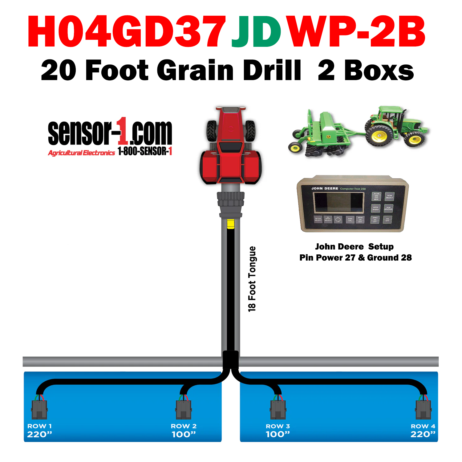 Grain Drill Harness | 2-24 Rows