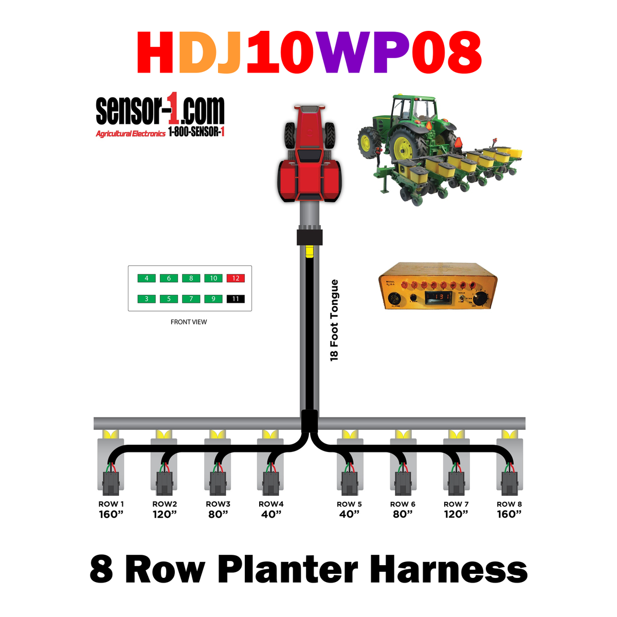Planter Harnesses for Dickey-john Monitors | 4-12 Rows