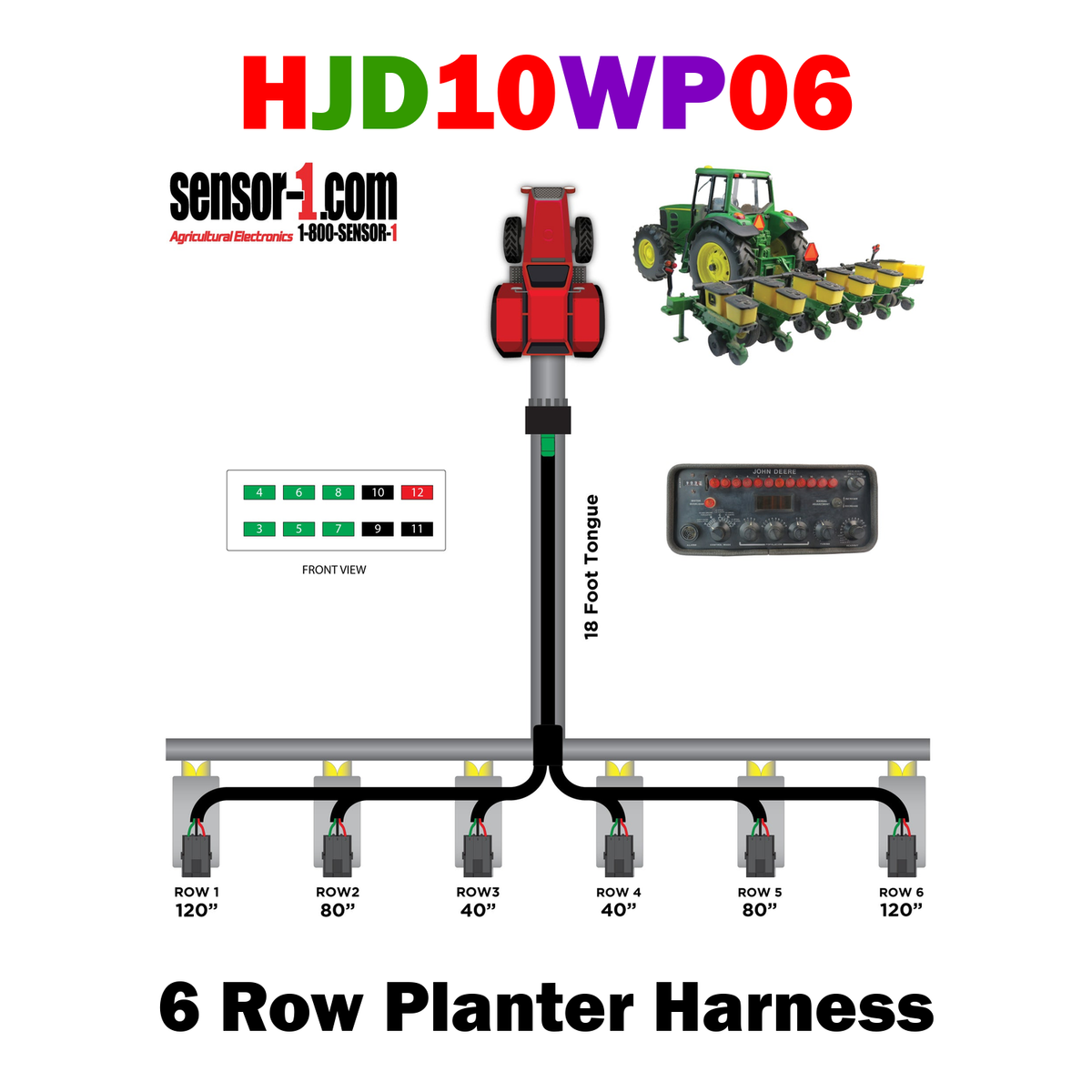 Planter Harnesses for John Deere Monitors | 4-12 Rows