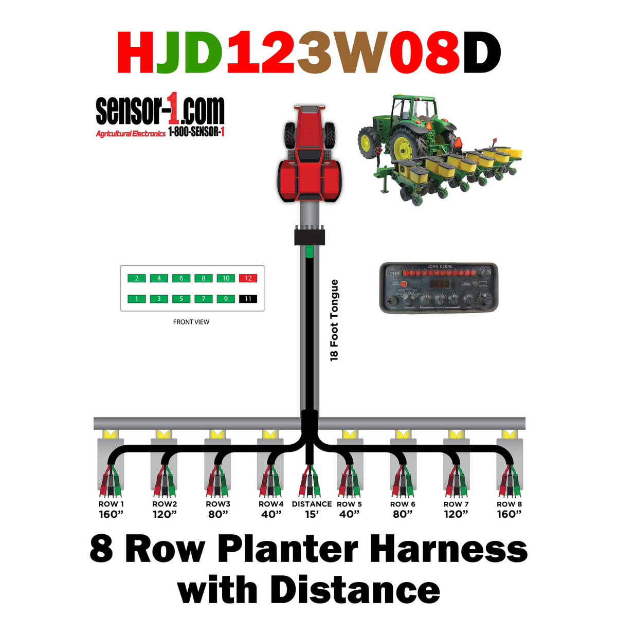 Planter Harnesses for John Deere Monitors | 4-12 Rows