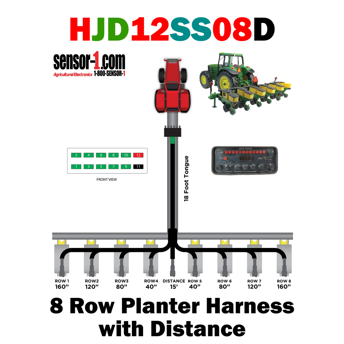 Planter Harnesses for John Deere Monitors | 4-12 Rows