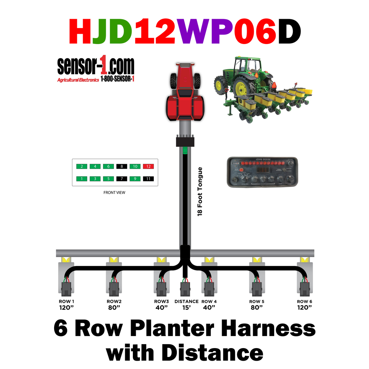 Planter Harnesses for John Deere Monitors | 4-12 Rows