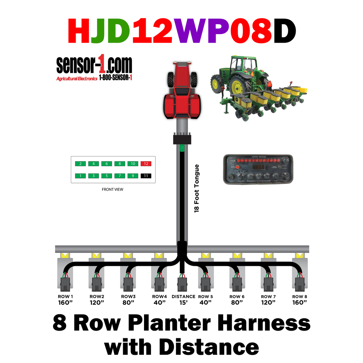 Planter Harnesses for John Deere Monitors | 4-12 Rows