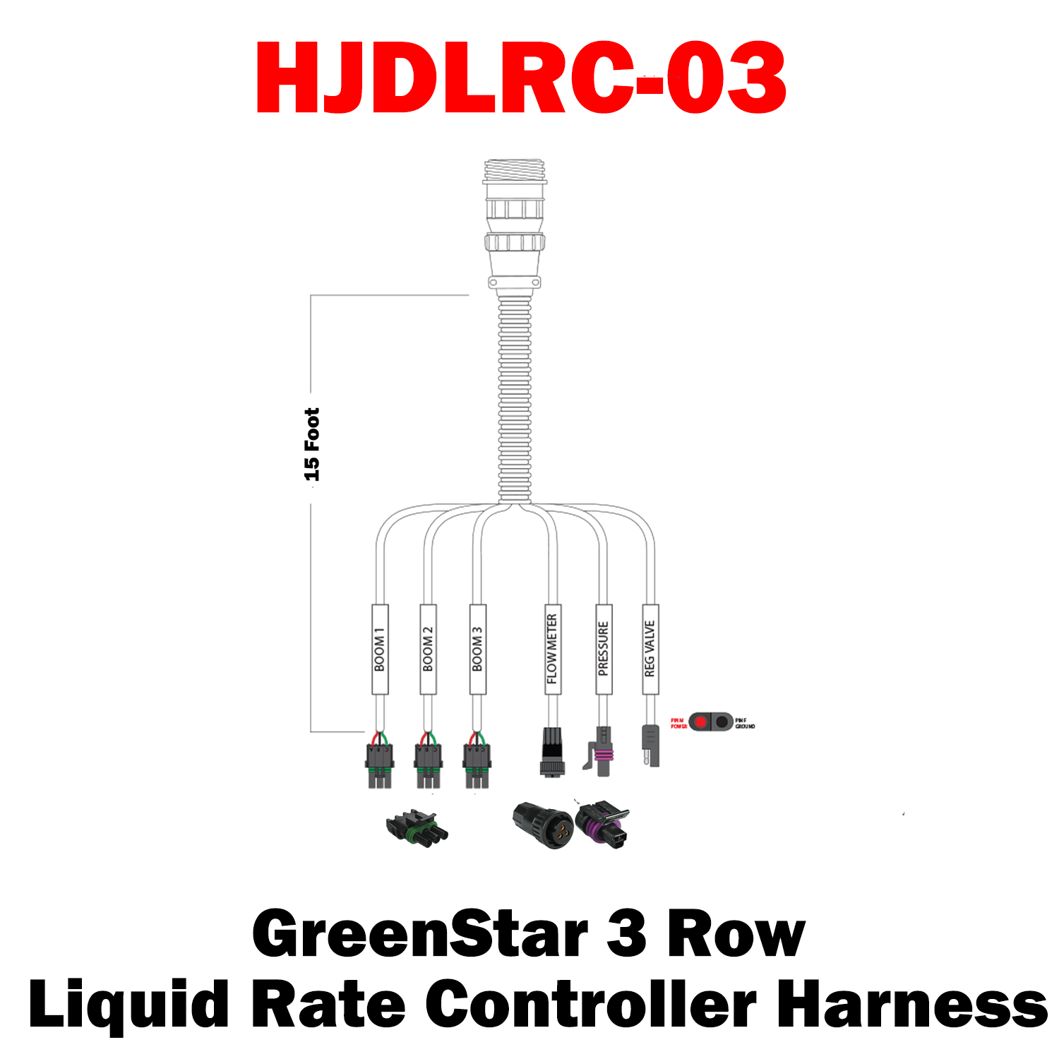 HJDLRC-XX GreenStar Liquid Rate Controller Harness 37 Pin