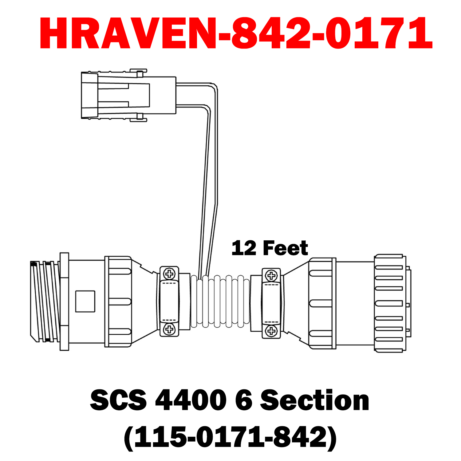 HRAVEN-842 & 843-1071  (115-0171-842 & 843) Raven 6 Section Extension