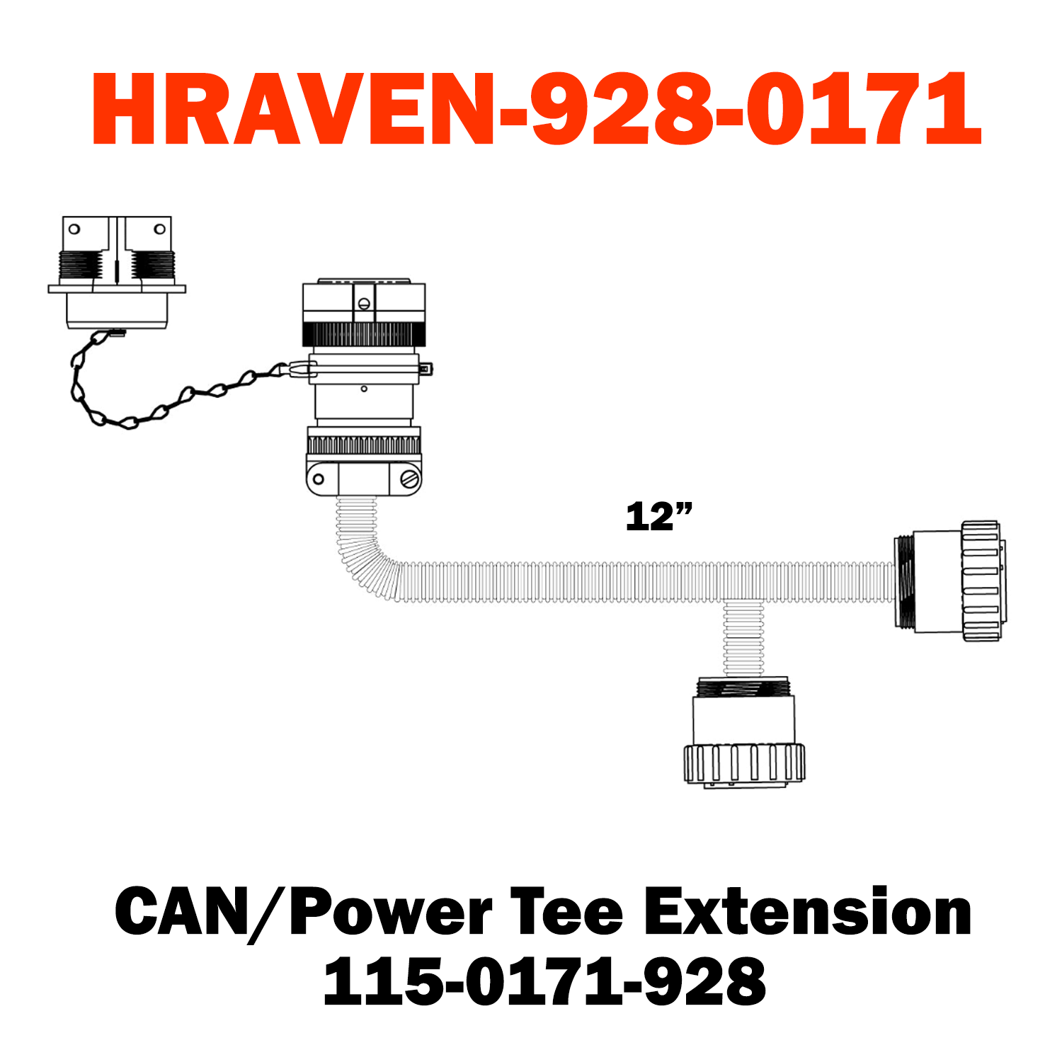 HRAVEN-9XX-0171 CAN/Power Tee Extension