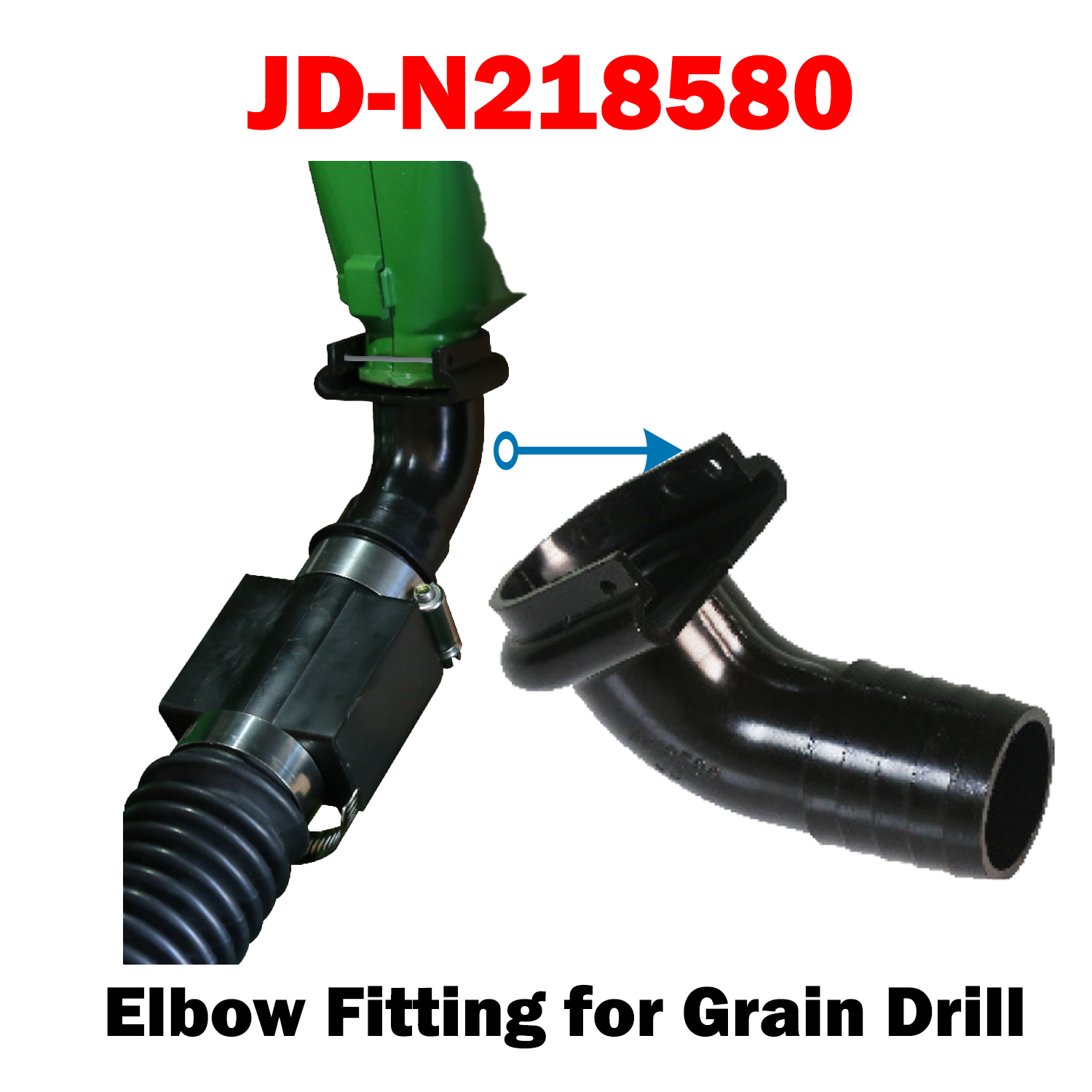 JD-N218580 | Elbow Fitting for Grain Drill