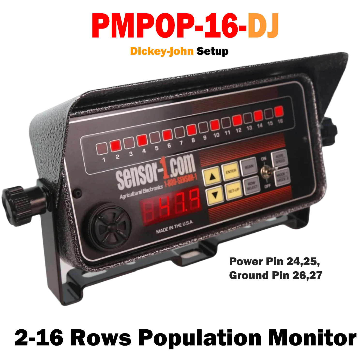 PMPOP-16-DJ | 1-16 Row Population Planter Monitor