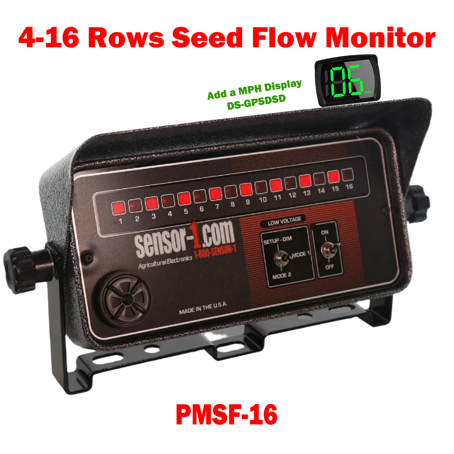 PMSF-16 | 1-16 Row Seed Flow Planter/Drill Monitor