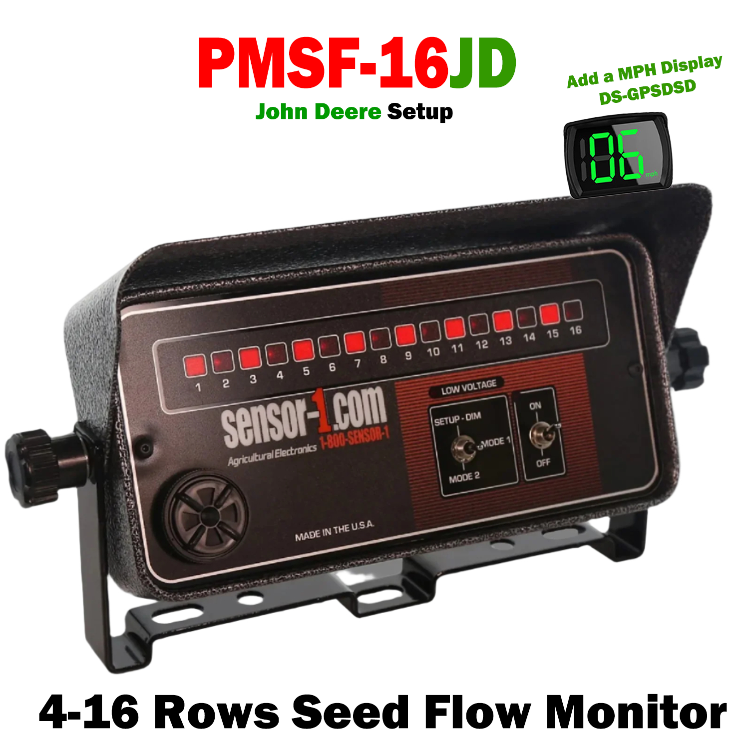 PMSF-16 | 1-16 Row Seed Flow Planter/Drill Monitor