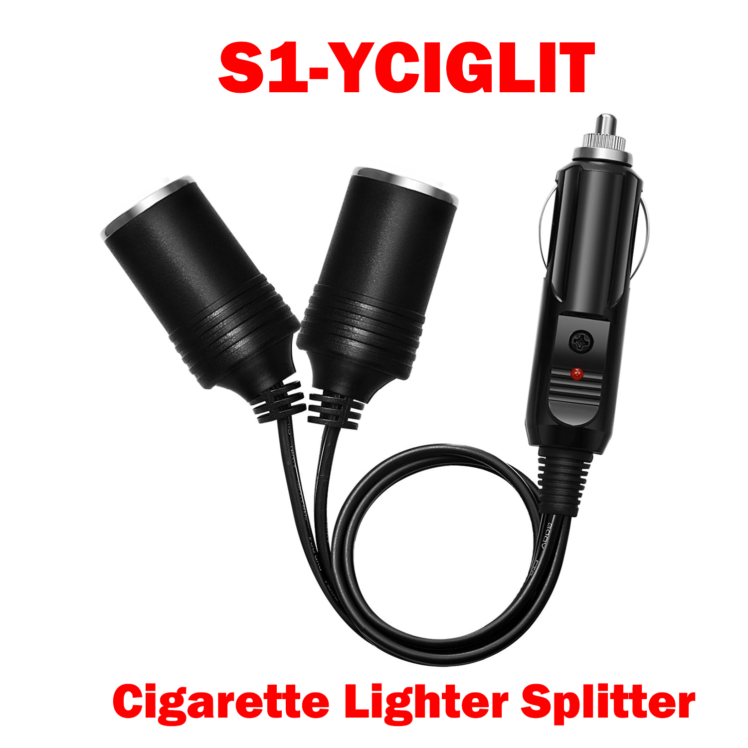 Cigarette Lighter Y Adapter