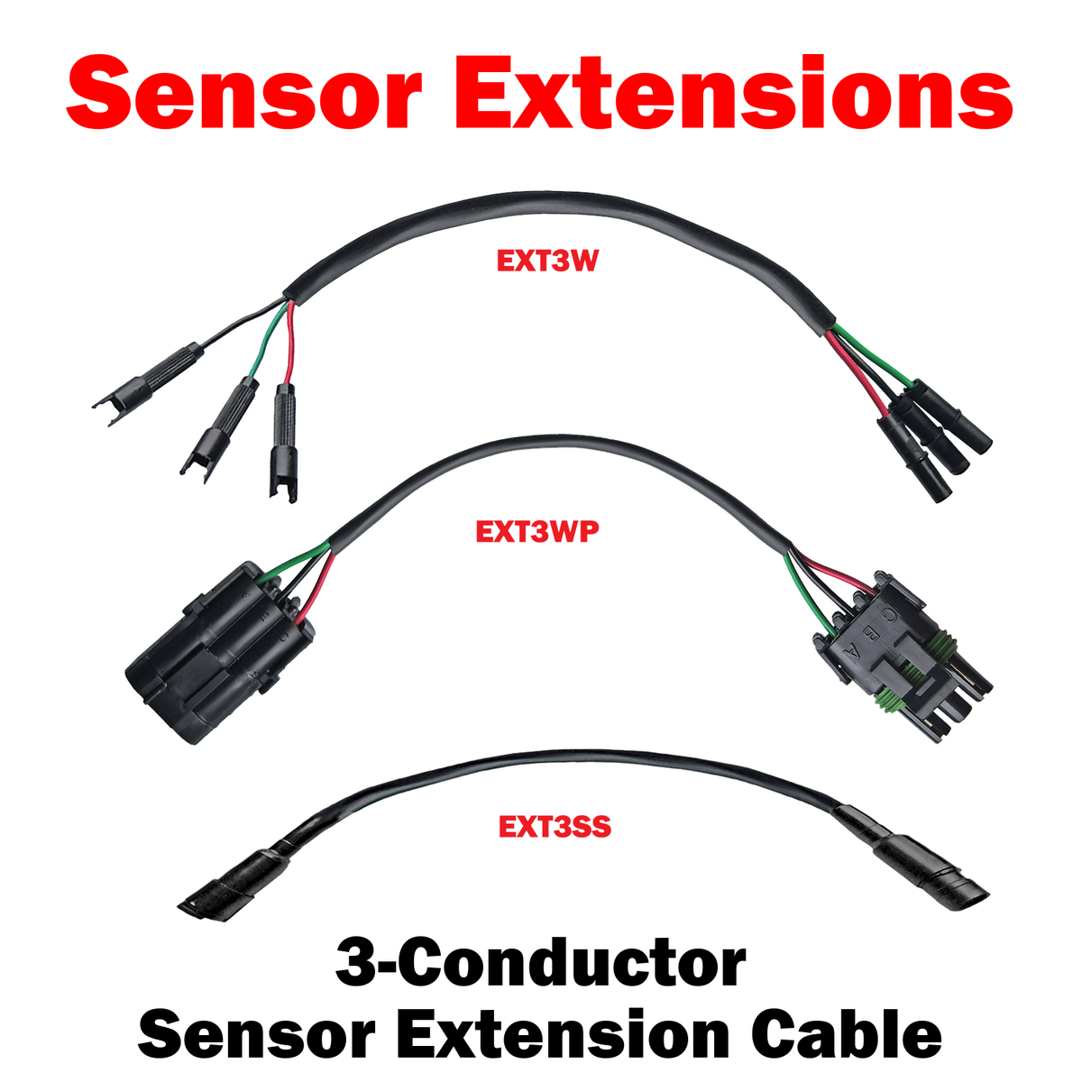 3-Conductor Sensor Extension Cable